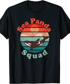 Orcas Marine Biologist Sea Panda Squad T-Shirt