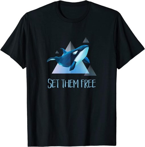 Set Them Free Orca Whale Animal Rights T-Shirt