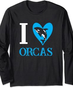 I Love Orcas Orca Long Sleeve T-Shirt