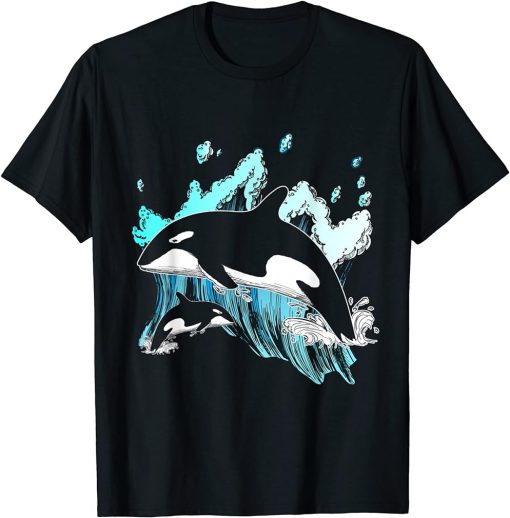 Killer Whale Ocean Lover Gift Idea Men Boys Kids Orca T-Shirt