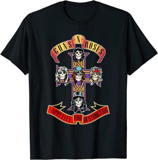 Guns N" Roses Official Cross T-Shirt