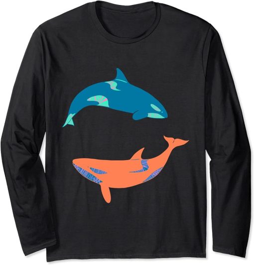 Killer Whale Lover Gifts Womens Orca Killer whales Mens Long Sleeve T-Shirt