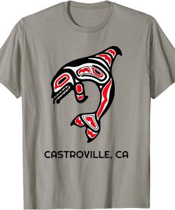 Castroville, CA Native American Orca Killer Whale T-Shirt