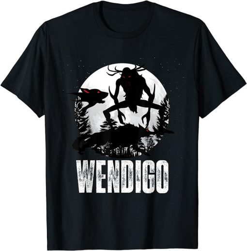 Native American Wendigo Monster Skinwalker Evils Horror T-Shirt