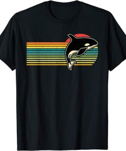 Orca Retro Style Killer Whale T-Shirt Vintage