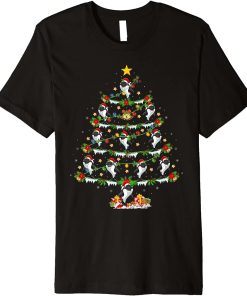 Orca Fish Lover Xmas Lighting Orca Christmas Tree Premium T-Shirt